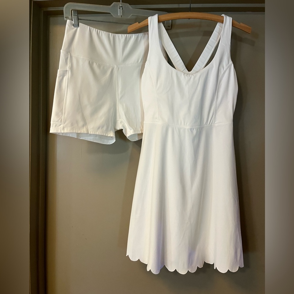 White Tennis Dress Set